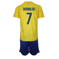 Dres Al-Nassr Cristiano Ronaldo #7 Domaci za djecu 2023-24 Kratak Rukav (+ kratke hlače)